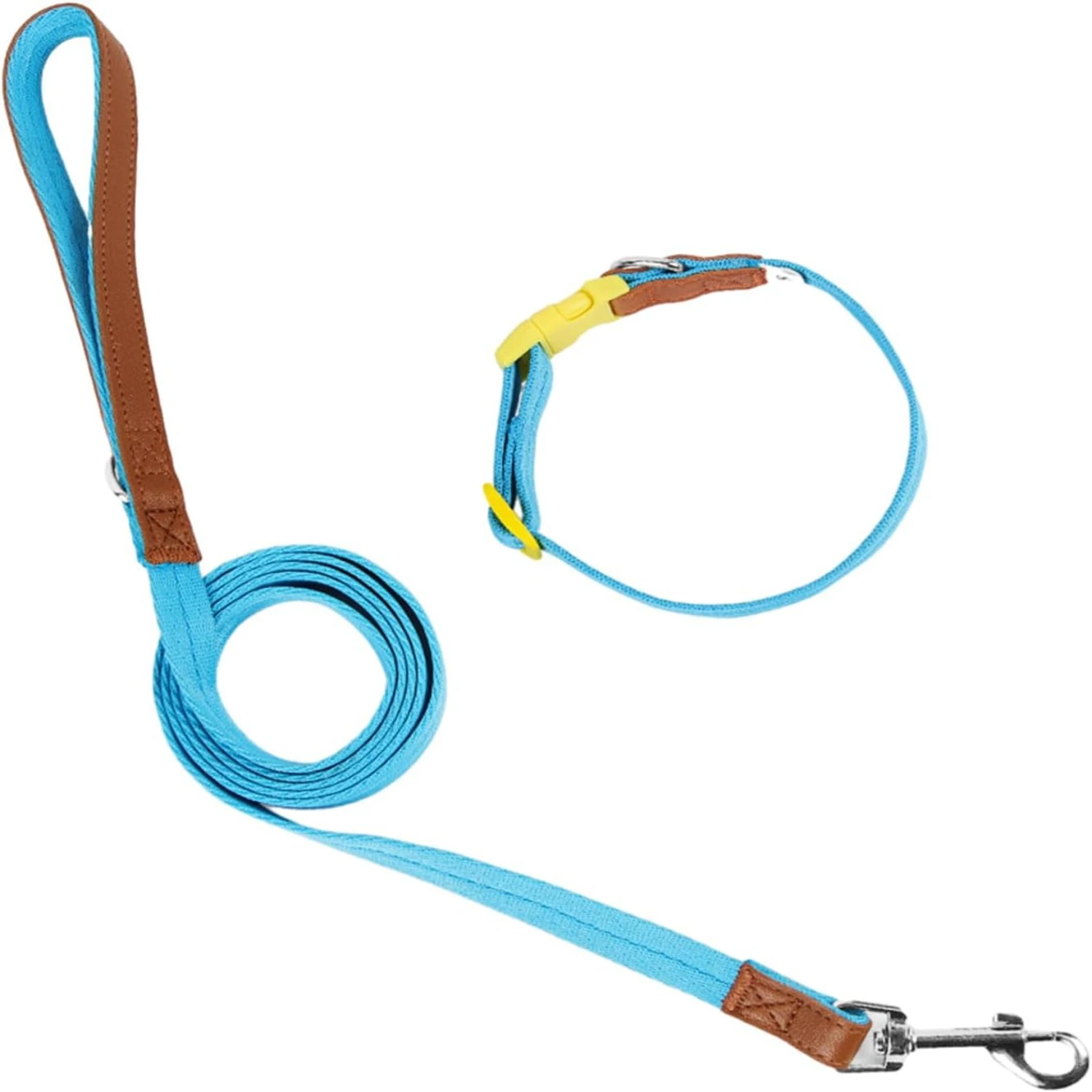 

Enhanced Durable and Reliable Dog Collar and Leash Set for Active Pups - Ideal for Outdoor Adventures such as Hiking, Walking, a