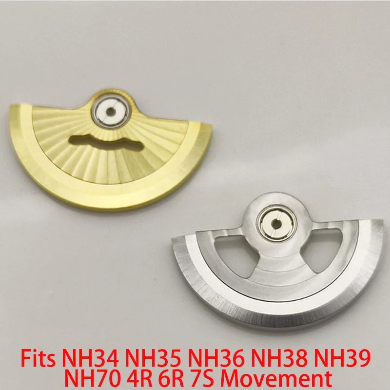 

Mod NH35 NH36 Movement Automatic Hammer Rotor Fits 4R 6R NH70 NH34 NH35 NH36 NH38 NH39 7S26 Movement Men's Watch Parts Refit