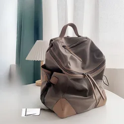 New Style Tide Fashion All-match Oxford Cloth Match Contrast Colors Mountain Climbing Commuting Postman Backpack Backpack