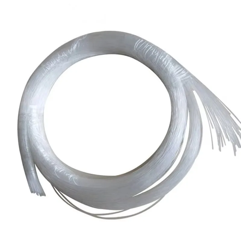 Jasność 20 szt. X 2mm średnica 1～5 metrów długość PMMA koniec blask plastikowy kabel światłowodowy do dekoracji świetlnej
