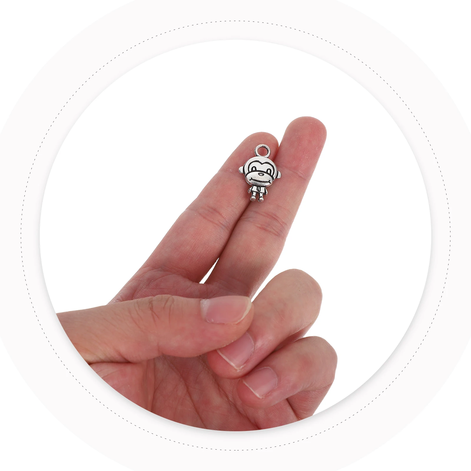 

20 шт., подвески в виде обезьяны из сплава, подвески, сделай сам, изготовление ювелирных изделий, серебряное ожерелье, браслет, аксессуары для поделок