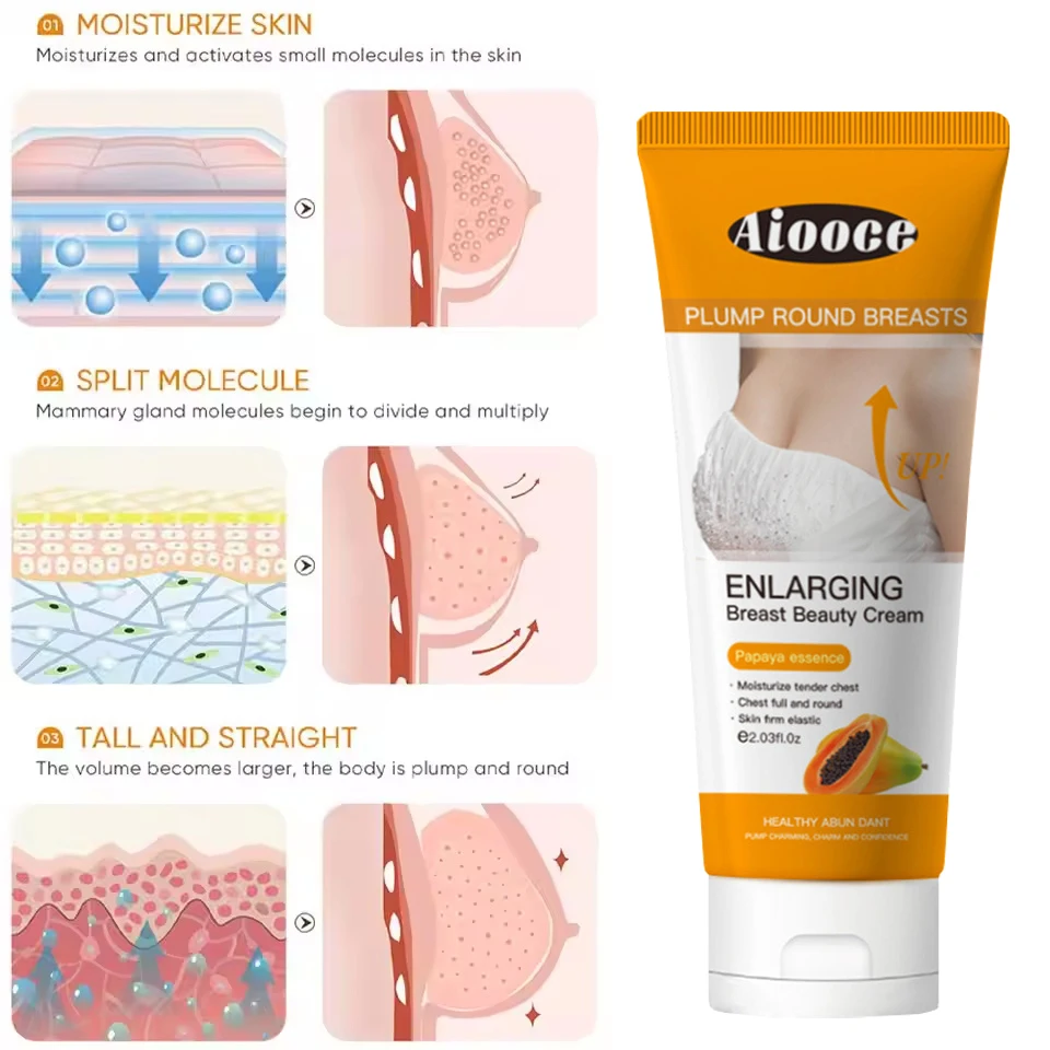 كريم تكبير الثدي سريع النمو رفع الثدي شركة تحسين ترهل تدليك الصدر بسرعة ترطيب الجسم العناية السلس الساطعة #5