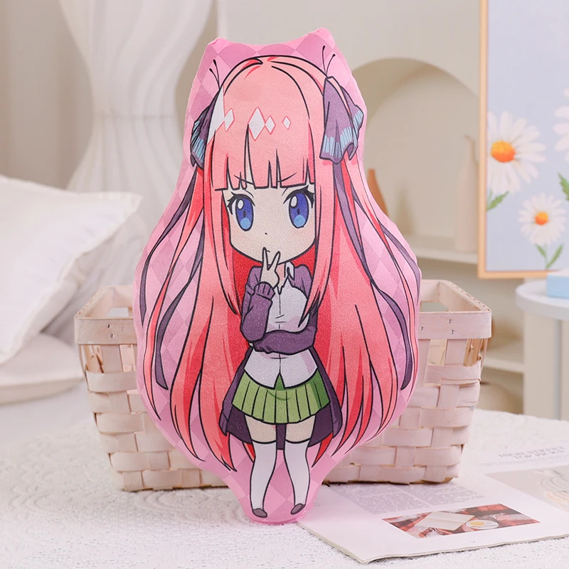 Anime The Quintessential Quintuplets Nakano Nino Miku Yotsuba Itsuki Figure Body Sleeping Pillow Soft Plush Stuffed Toy Gifts