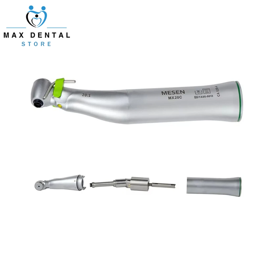 Dental Implant 20:1 Contra Angle LED Surgical Contra Angle Dentist Equipment Tools Micro Motor Handpiece External Water