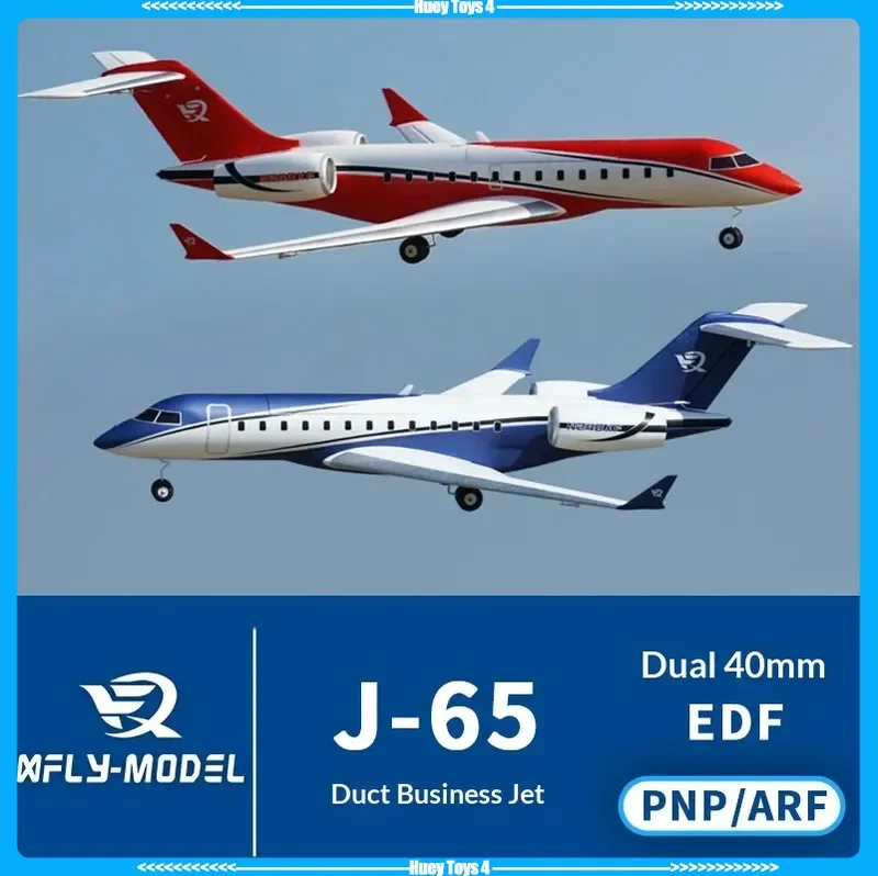 2026 Xfly Electric Rc Fixed Wing Airplane Dual 40mm J65 Business Jet Model Aircraft For Outdoor Flight Rc Hobby Enthusiasts Pnp