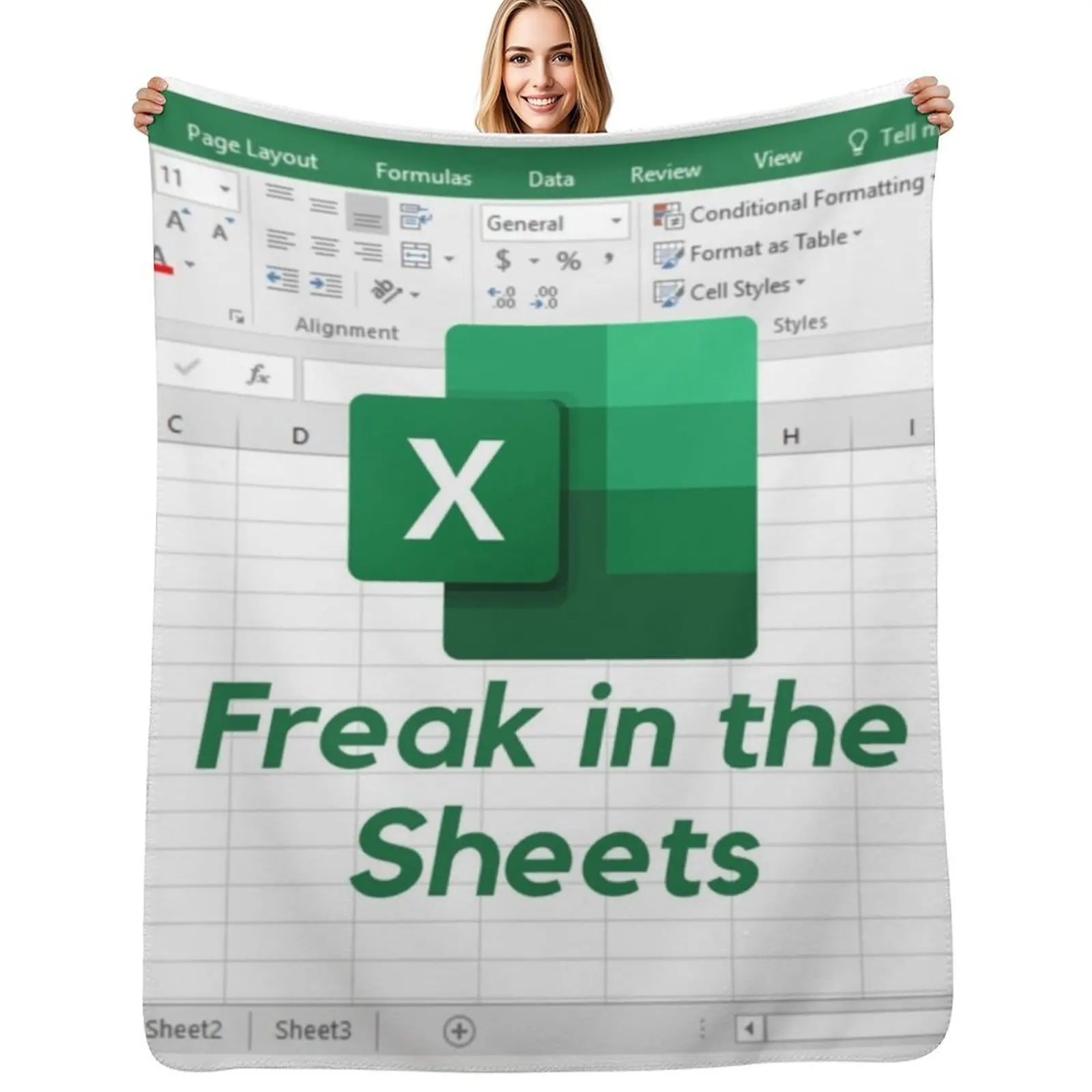 

FREAK IN THE SHEETS Throw Blanket Decorative Beds christmas gifts Winter beds Blankets