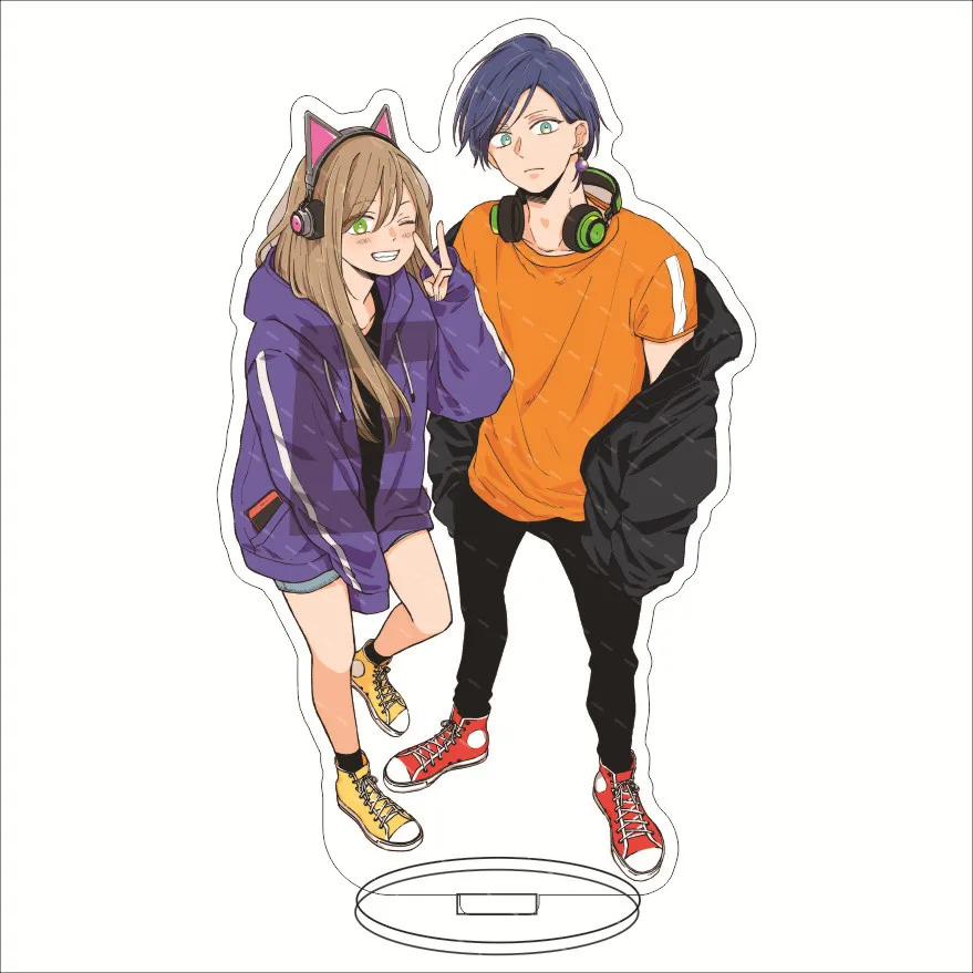 Anime My Love Story with Yamada-kun At Lv999 Stand Acrylic Cosplay Figure Desktop Model Stand Fashion Girl Boy Handmade Gift