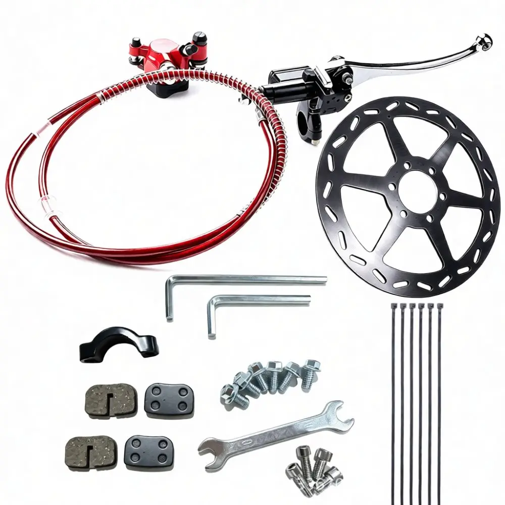 47cc 49cc Pocket Bike ATV Quad Rear Hydraulic Brake Caliper Master Cylinder Kit Durable Braking Spare Parts Accessory