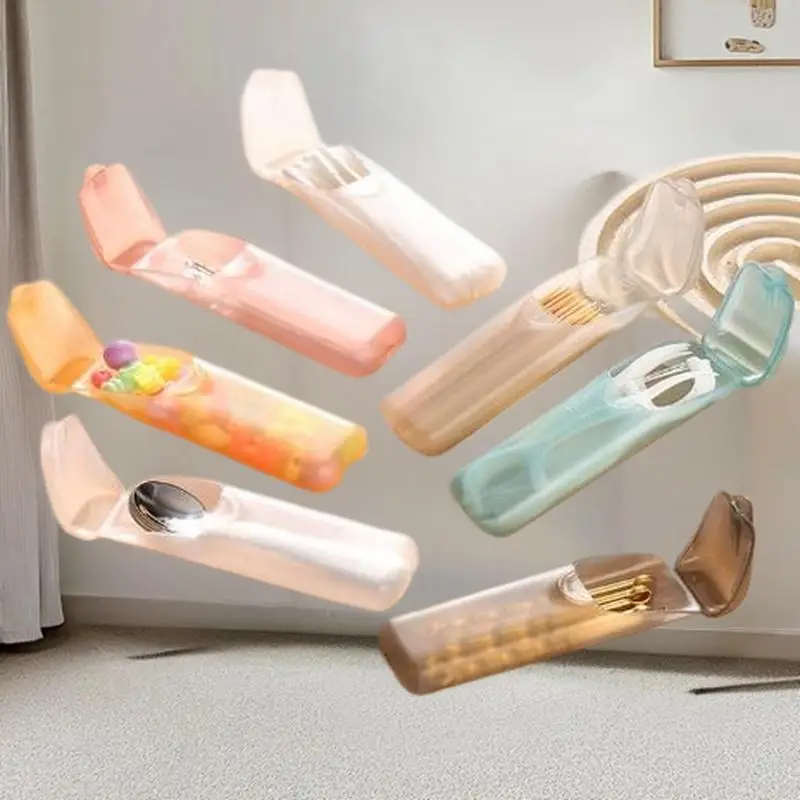 

Handy Mini Storage Box for Toothpicks and Cotton Swabs - Perfect for Travel and Dining out