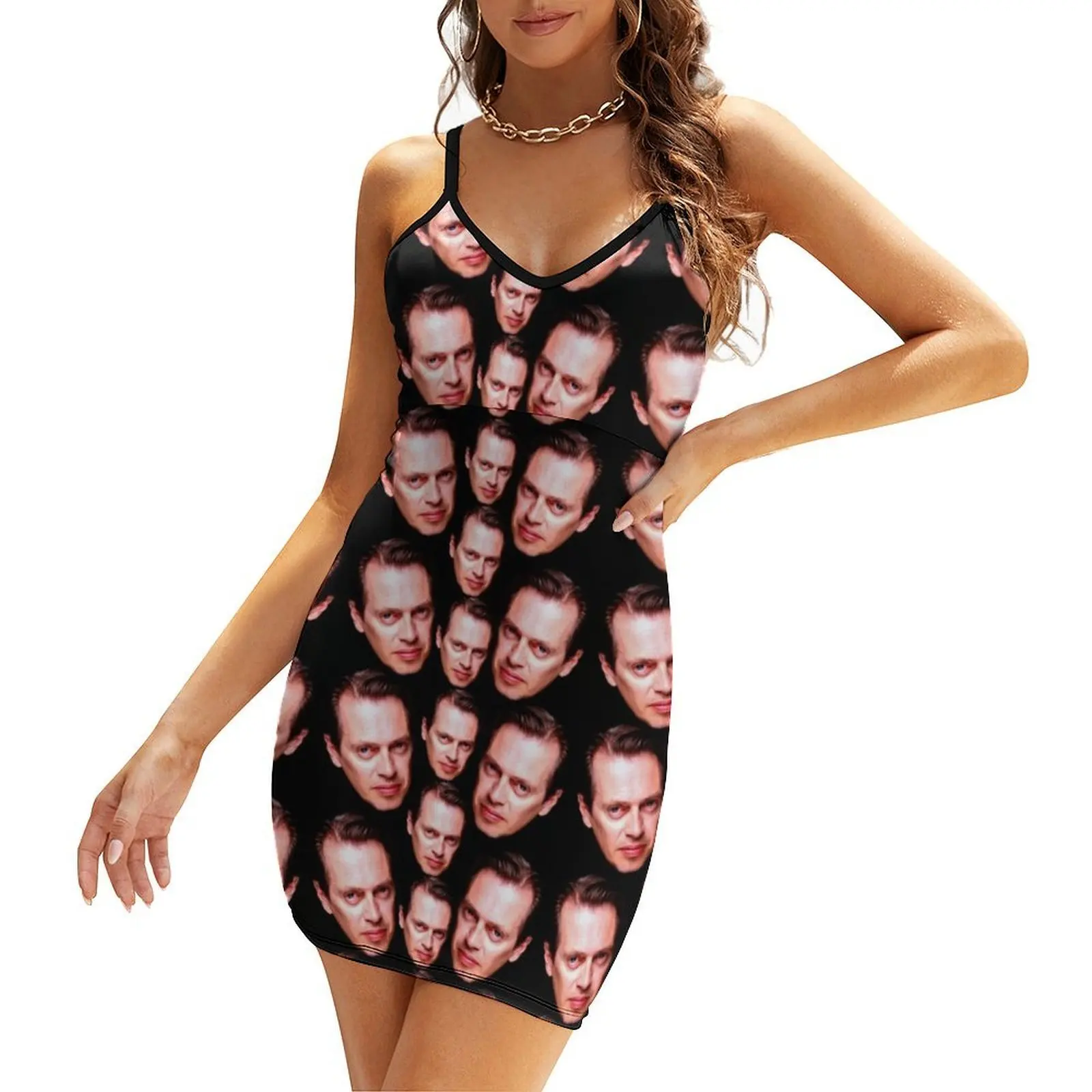 

Steve Buscemi Collage galaxy Sling Dress summer women's dress 2025 Female dress summer summer clothes