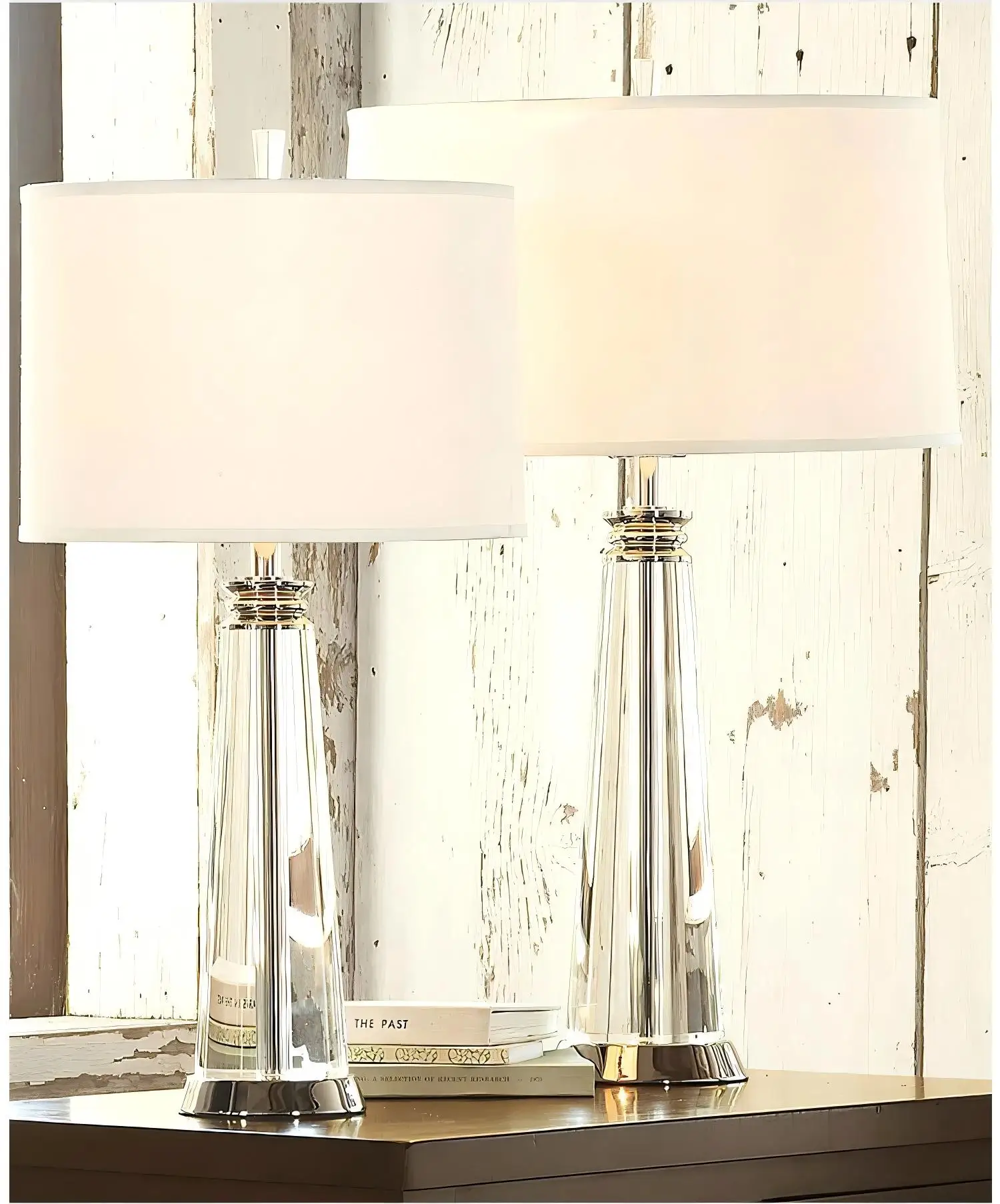 Modern luxury crystal desk lamp simple hotel room desk lamp