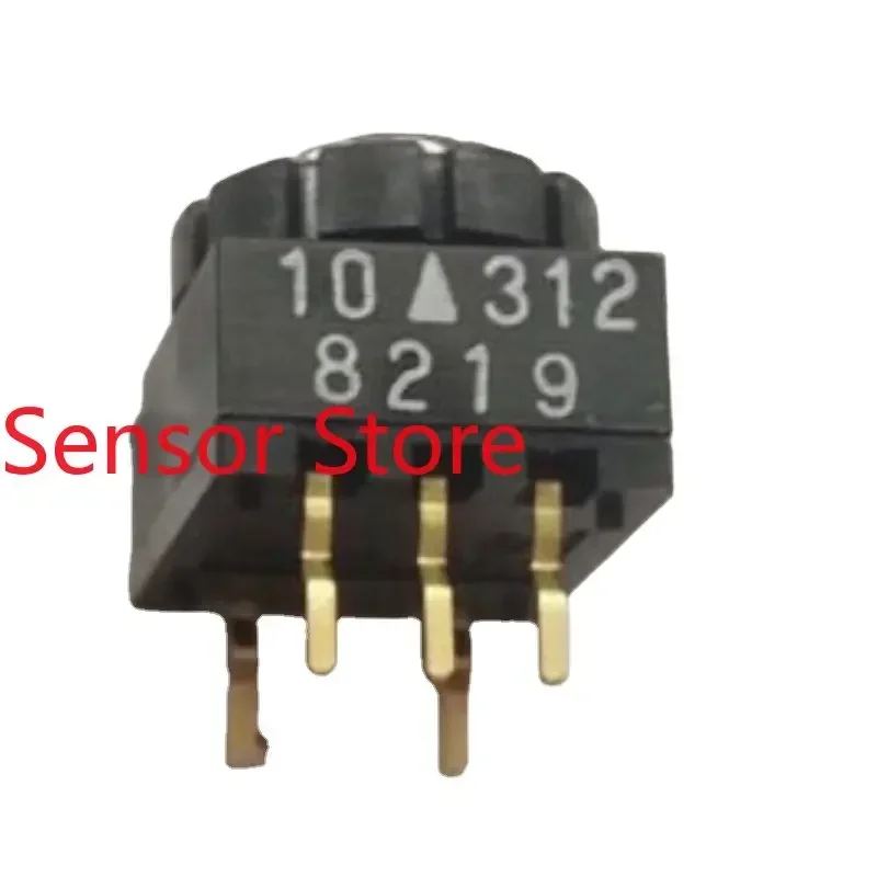 10PCS Encoding Switch 0-9/10 Positions 312 Straight Insertion 3:2 Pin Position Without Handle