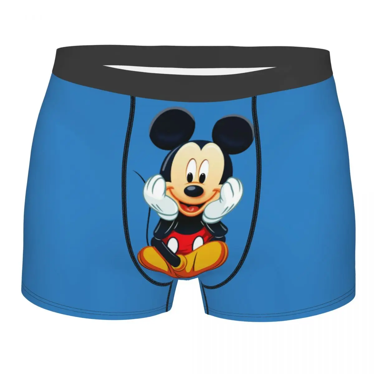 

Custom Mickey Mouse Underwear Men Stretch Boxer Briefs Shorts Panties Soft Underpants For Male