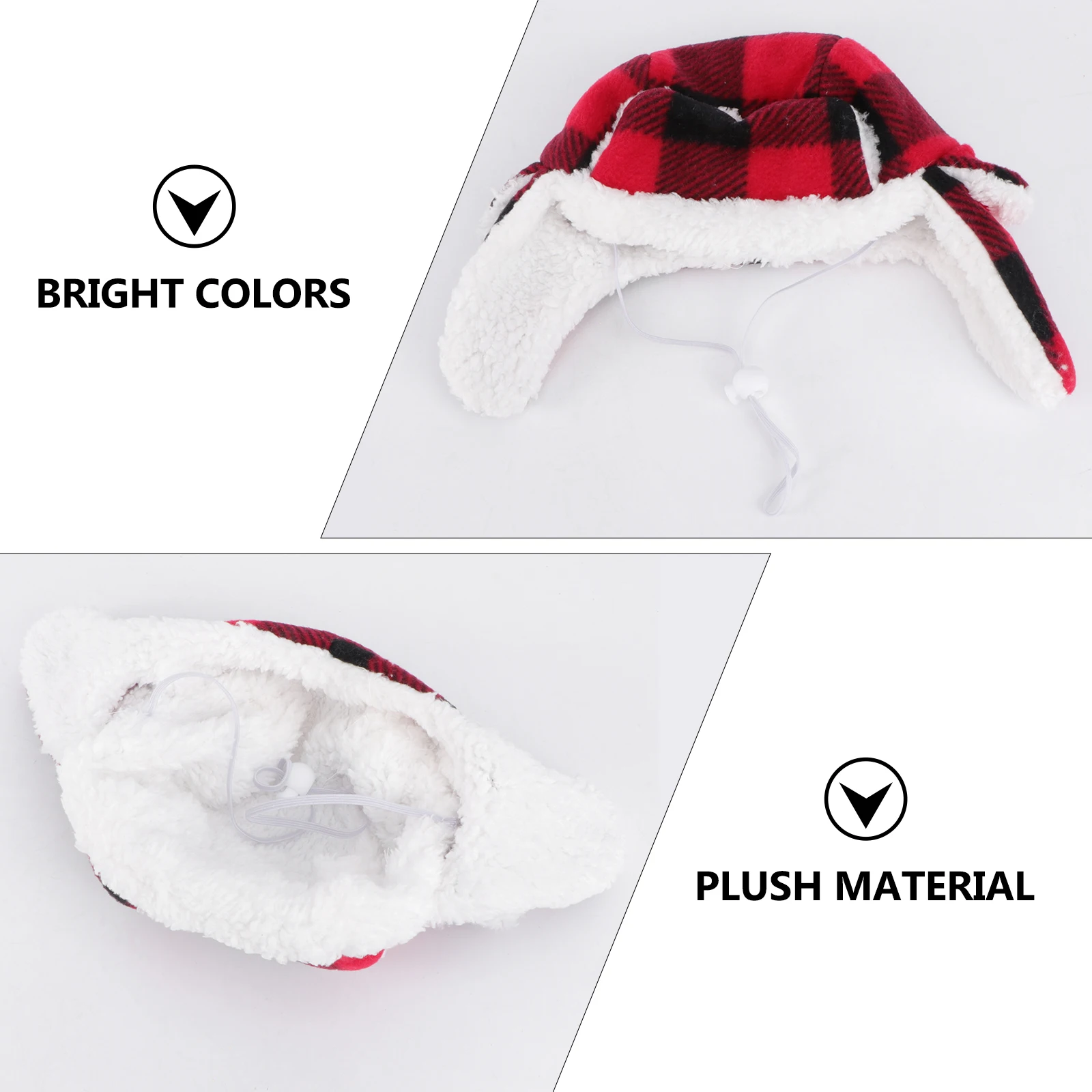 

1Pcs Pet Beret Winter Warm Hat Large Breed Dog Hat Adjustable Outdoor Cute Headwear Pet Beret Winter Costume Cap