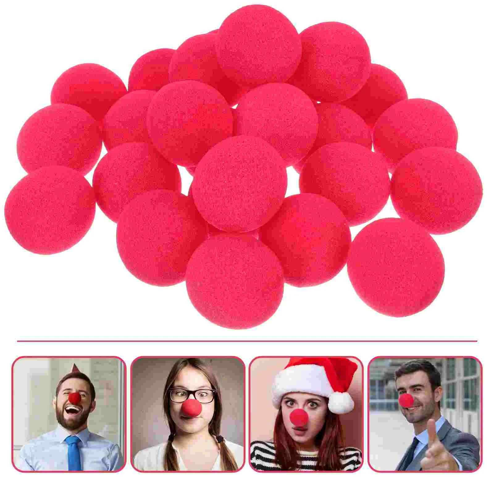 Clown Nose Ball Red for Masquerade Party Decor Professional Cosplay Prop Supply DIY Sponge Accessory