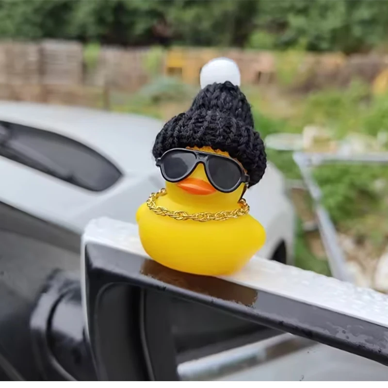 Rubber Duck Car Ornaments, Funny Rubber Ducks Car Dashboard Decorations Duck Car Accessories - view 4