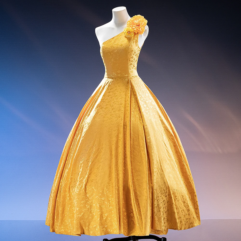 

【S-2XL】Костюм для косплея Judyy Wecos, женское милое желтое платье, праздничный костюм больших размеров