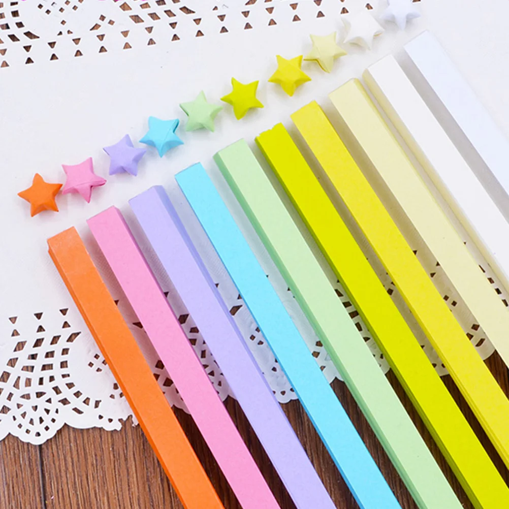 4050 strisce di carta colorate a forma di stella, fai da te, perfette per le scuole, insegnanti, 27 colori, condividi opere d'arte, carta a stella relax