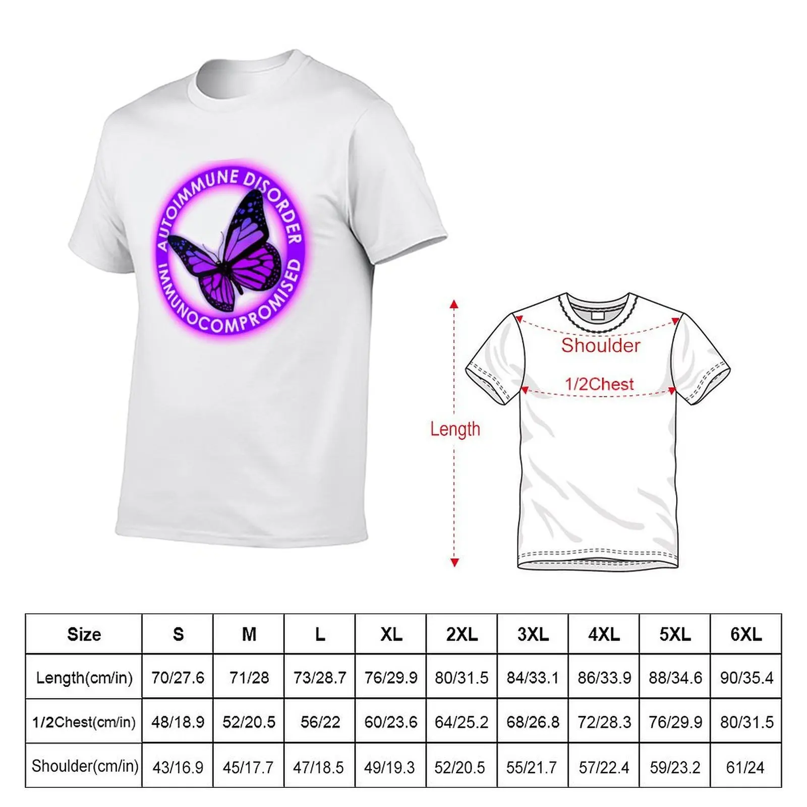 Autoimmune Disorder Immunocompromised T-Shirt new gifts and t-shirts plain T-shirts for men cotton