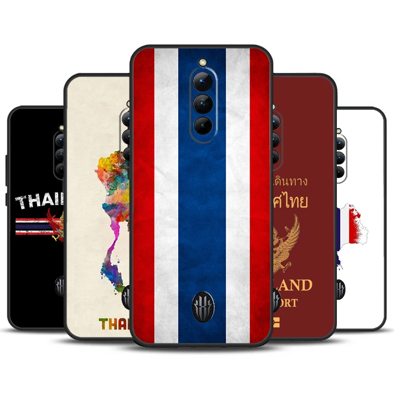 Thailand Flag Map Case For ZTE Nubia Red Magic 8 Pro 8S Pro 9 Pro Plus Red Magic 6S 7S 6 7 Pro 6R 5S 5G Cover