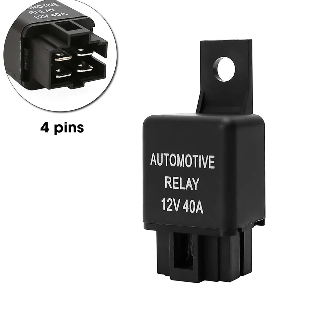4 Pin DC 12V 40A Universal Car Vehicle Motor Fuse Relay Switch Power