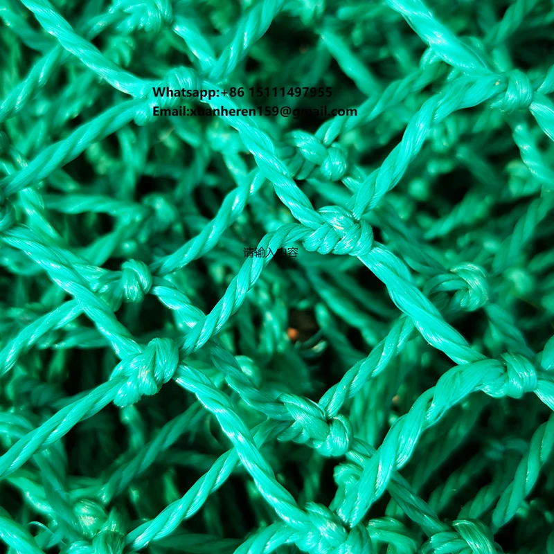 

China Fishing Net 380D Factory Price Pe Twisted Double Knot Twine Fishing Net Trawl Net