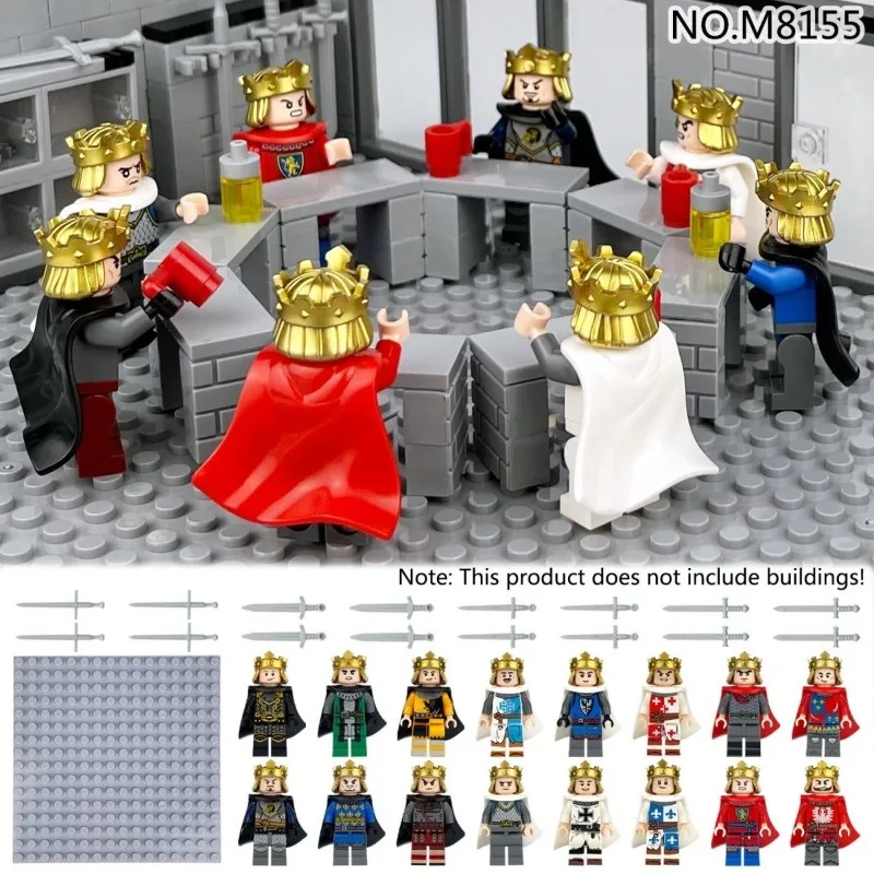 Ancient Roman medieval knights, building blocks, figures, toys, mini figures, humanoid dolls, toys, birthday gifts.