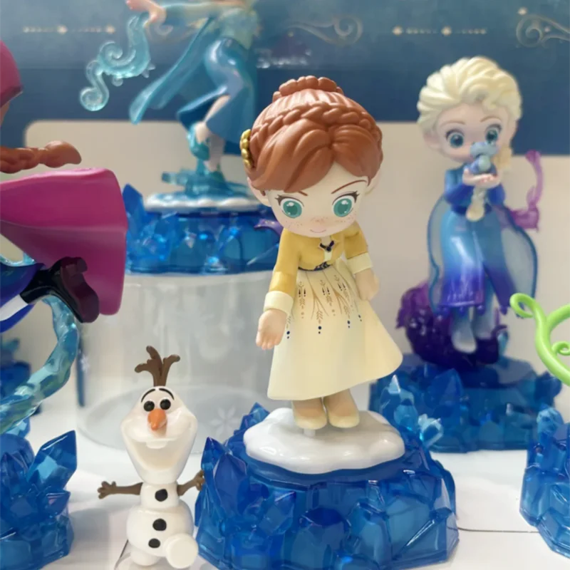 Caja ciega de la serie mágica de Frozen de Disney, muñecas misteriosas de Anna y Elsa, juguetes de moda, adornos de colección, regalo para niñas, nueva