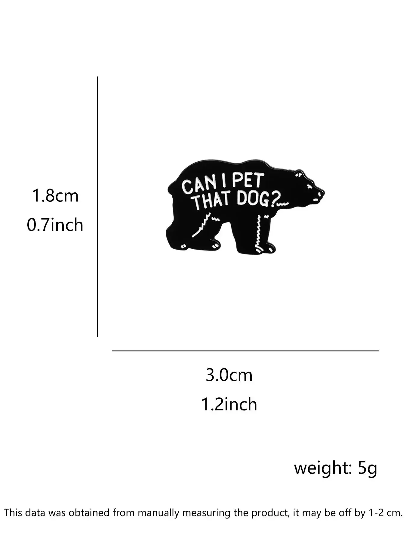 Creative Cartoon Bear Design Brooch Clip, Cute Letter Pattern Enamel Lapel Pin for Backpacks, Jeans, Scarves, Hats Decoration, Fashion Accessories for Men & Women, Durable Metal Pins, Alloy Brooch Pin view 2
