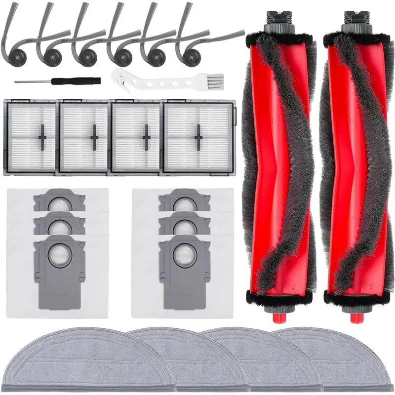 

【RAMADAN SALE】For Robot Vacuum X20 Max / D109GL Accessories Main Side Brush Hepa Filter Mop Cloth Dust Bag Replacement