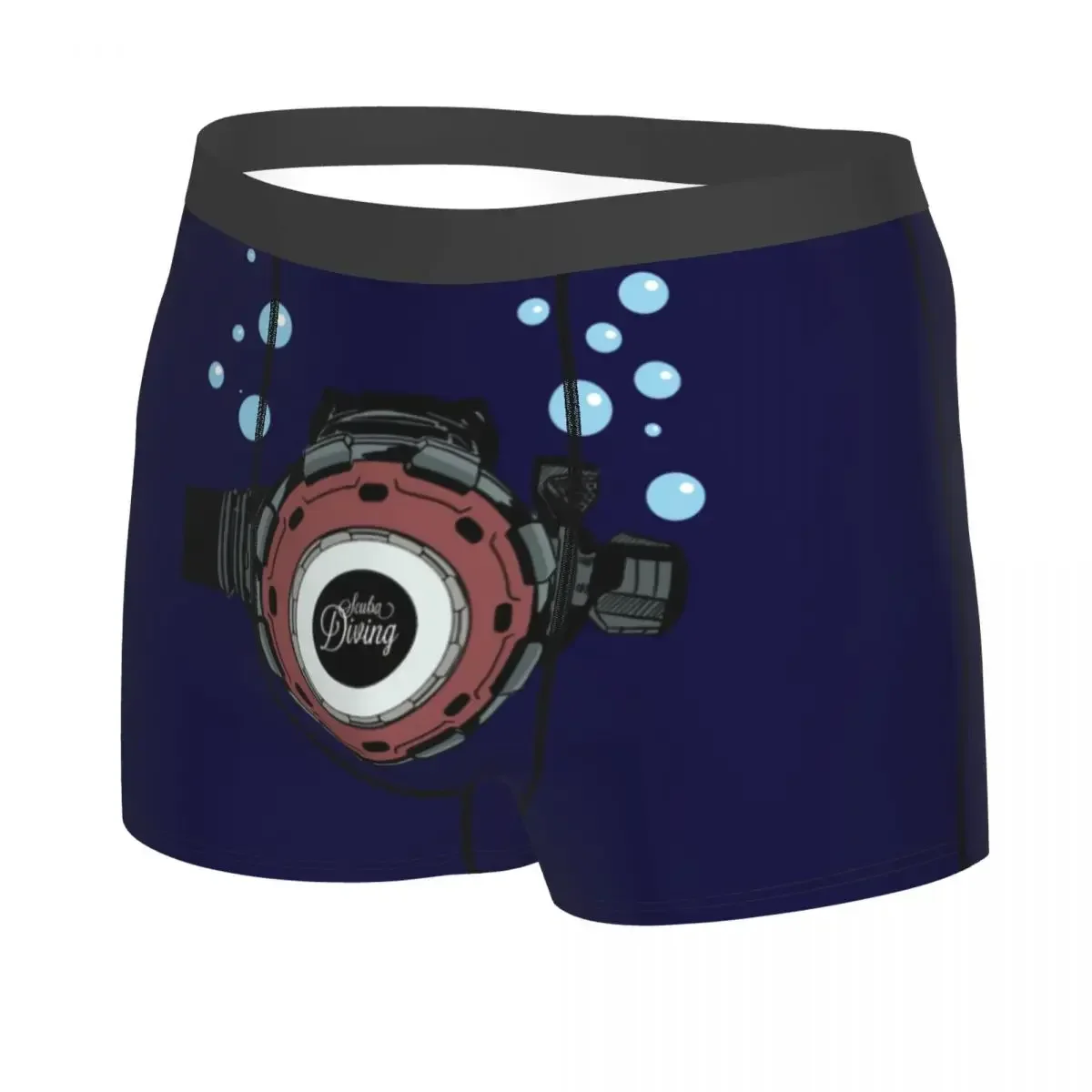 Scuba  Regulator Boxer Shorts For Homme Sexy 3D Print Dive Diver Underwear Panties Briefs Soft Underpants