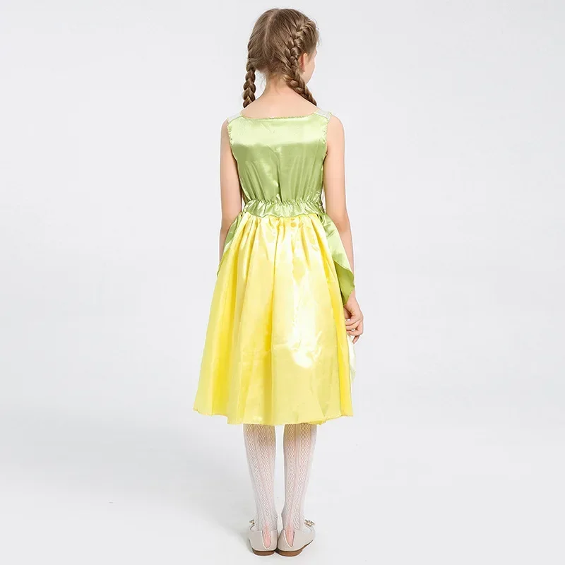 Robe de fée clochette pour enfants, robe de princesse Tinkerbell Cosplay, tenue de fête de carnaval, Halloween, Pourim, nickel é