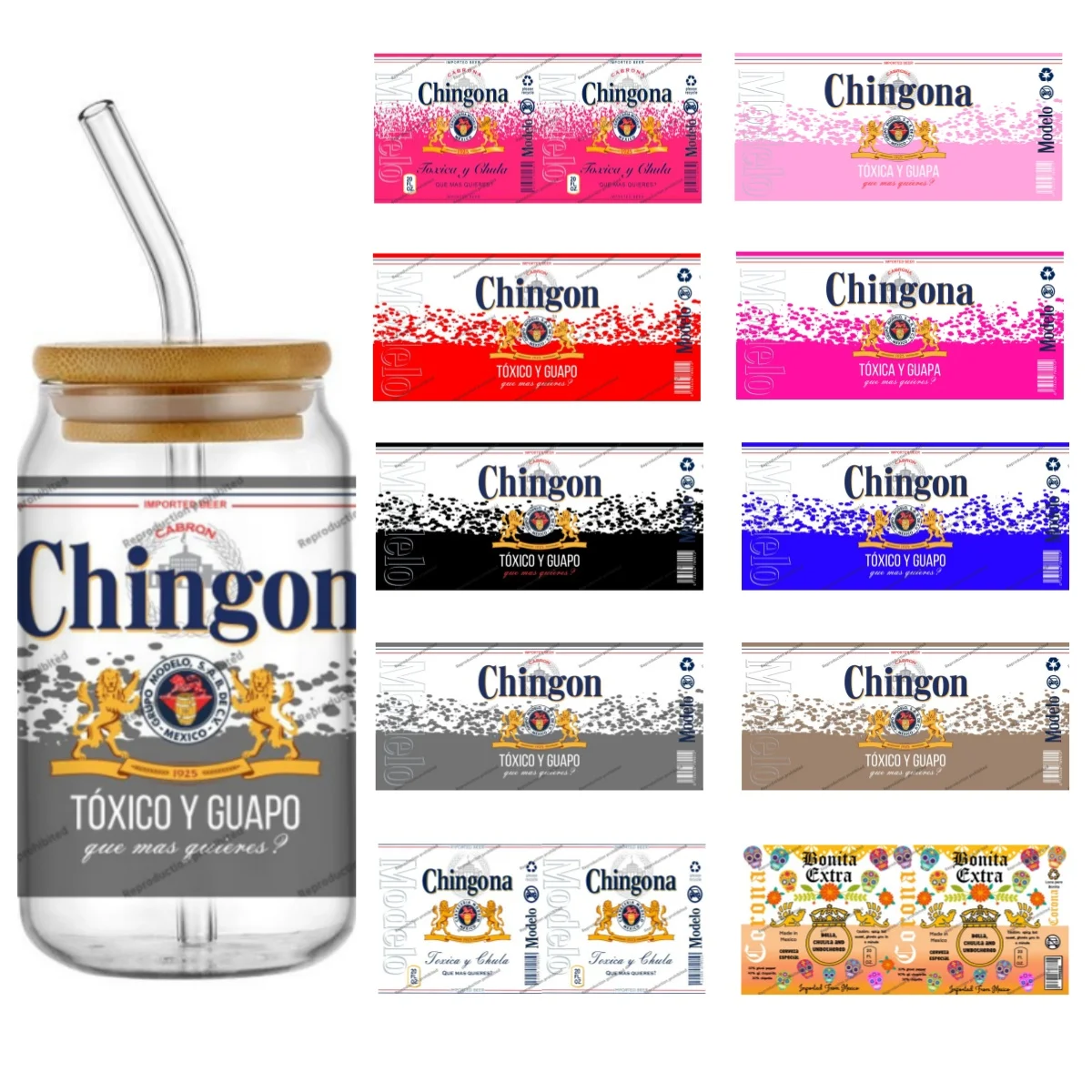 Наклейки Funko Delicious Beer Design Series: легко снимаемые, водонепроницаемые, для самостоятельного изготовления, 3D-переводные УФ-наклейки, УФ-ДТФ-стикеры, УФ-ДТФ-пленки для стаканов 16 унций