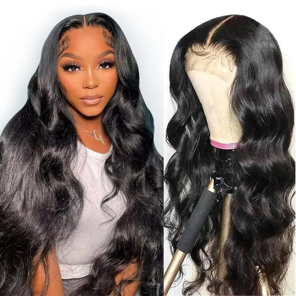 

HD 13X6 360 Transparent Body Wave Lace Frontal Wig 30 Inch 13X4 Lace Front Brazilian Human Hair 5X5 Lace Closure Wig 250 Density