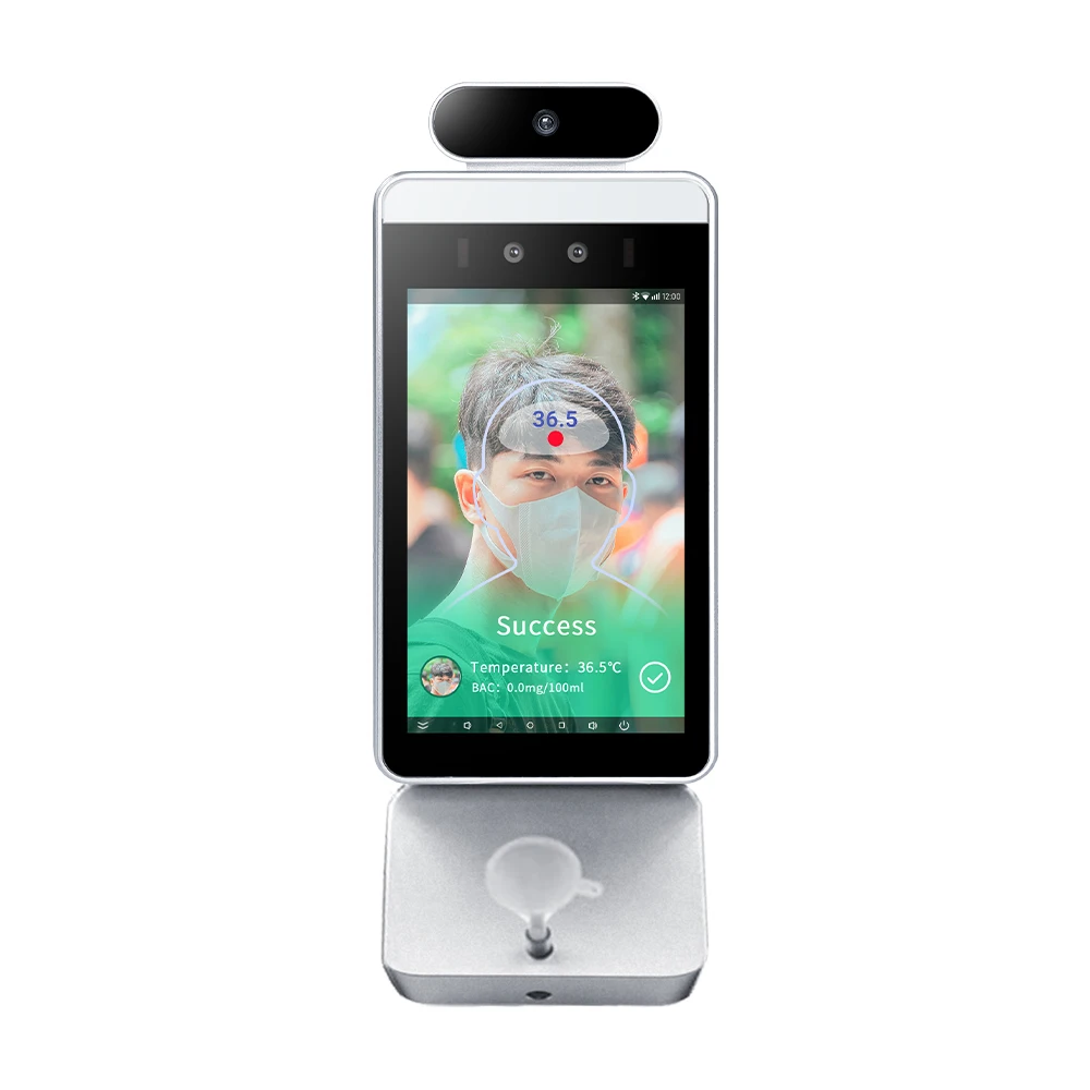 

HFSecurity RA08T-A Тестер температуры дыхания и алкоголя Контроль доступа Алкотестер Устройство учета рабочего времени лица