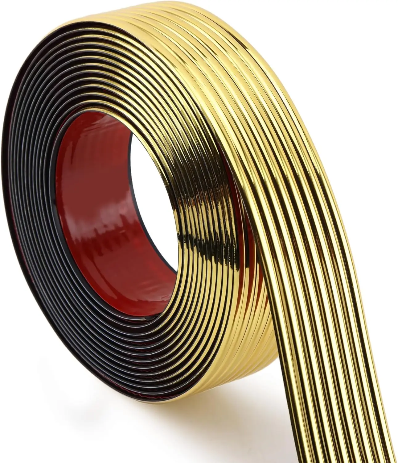 

Glossy Gold Peel & Stick Wall Trim, 393.6"L x 1.57"W Corner Guards for Countertops Furniture