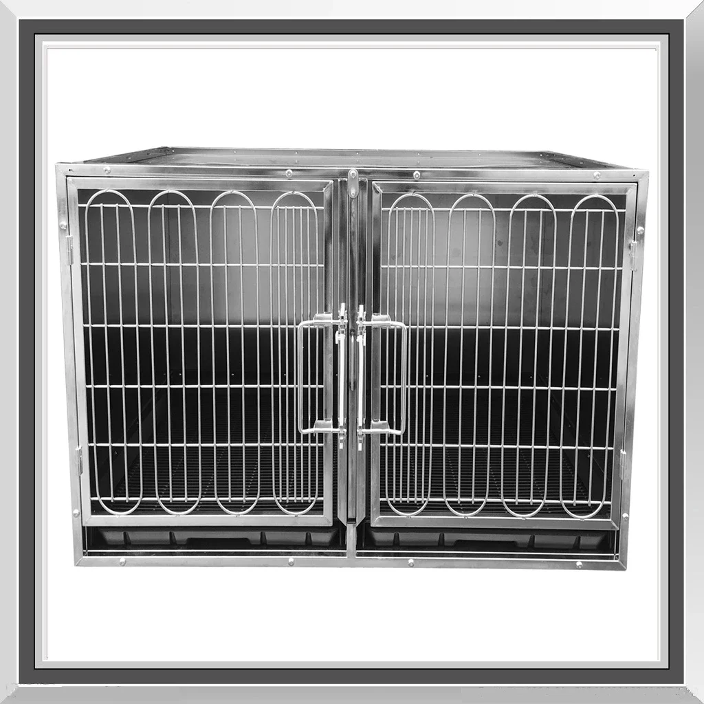 High Quality Vet Hospital Clinic Equipment Pet Veterinary Inpatient 304 Stainless Steel Animal Dog Cage