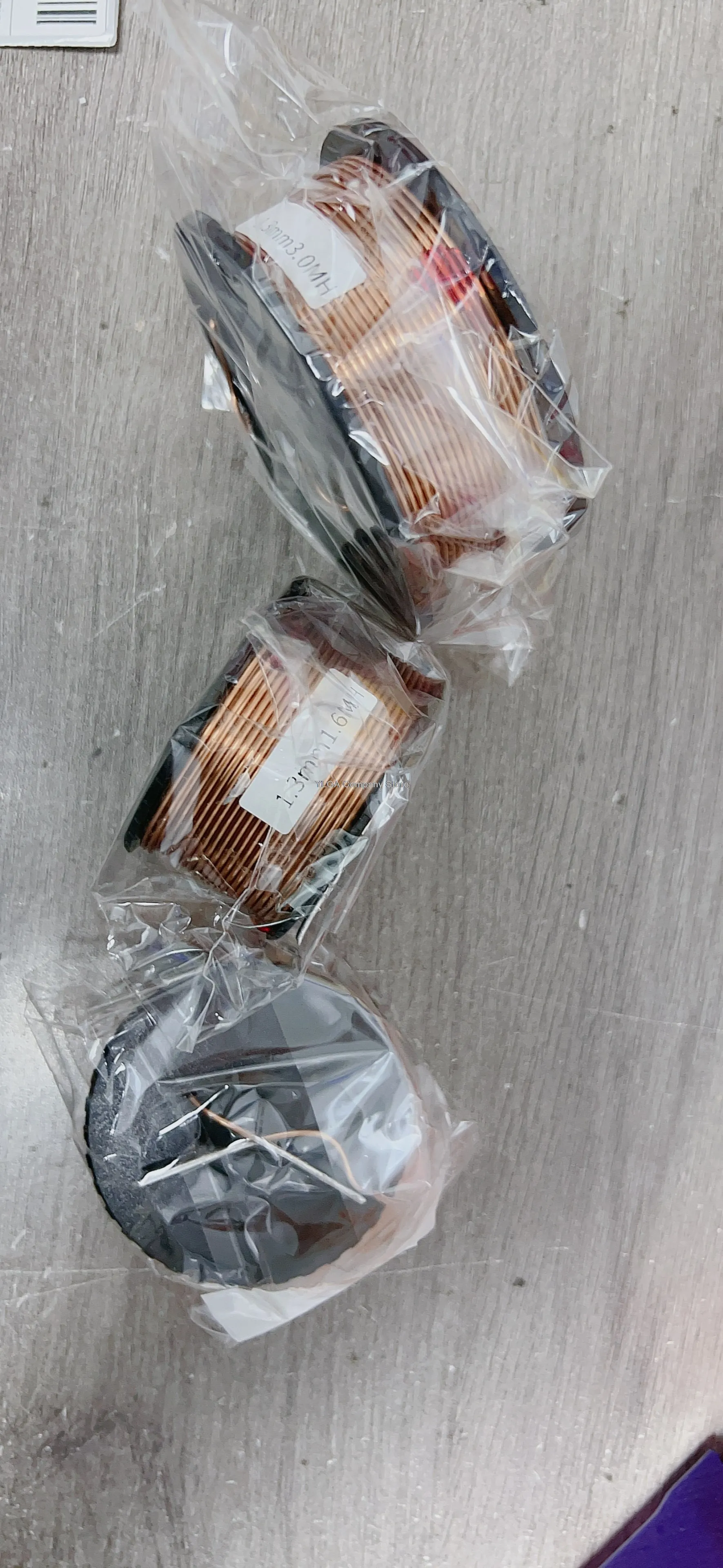 1.3mm 코어 인덕터 주파수 분배기 코일 4N 산소 프리 구리 오디오 액세서리 스피커 스플리터 순수 구리 인덕터 중공