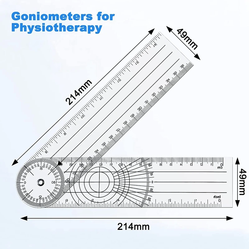 Protractor Protractor Angle Spinal Ruler Orthopaedic Ruler Goniometer Physiotherapy Bicycle Protractor