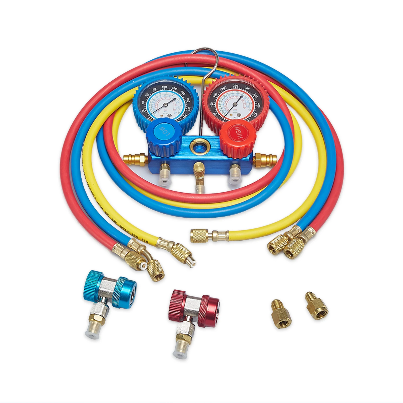 Single Stage Vacuum Pump With Pressure Manifold Gauge 185W