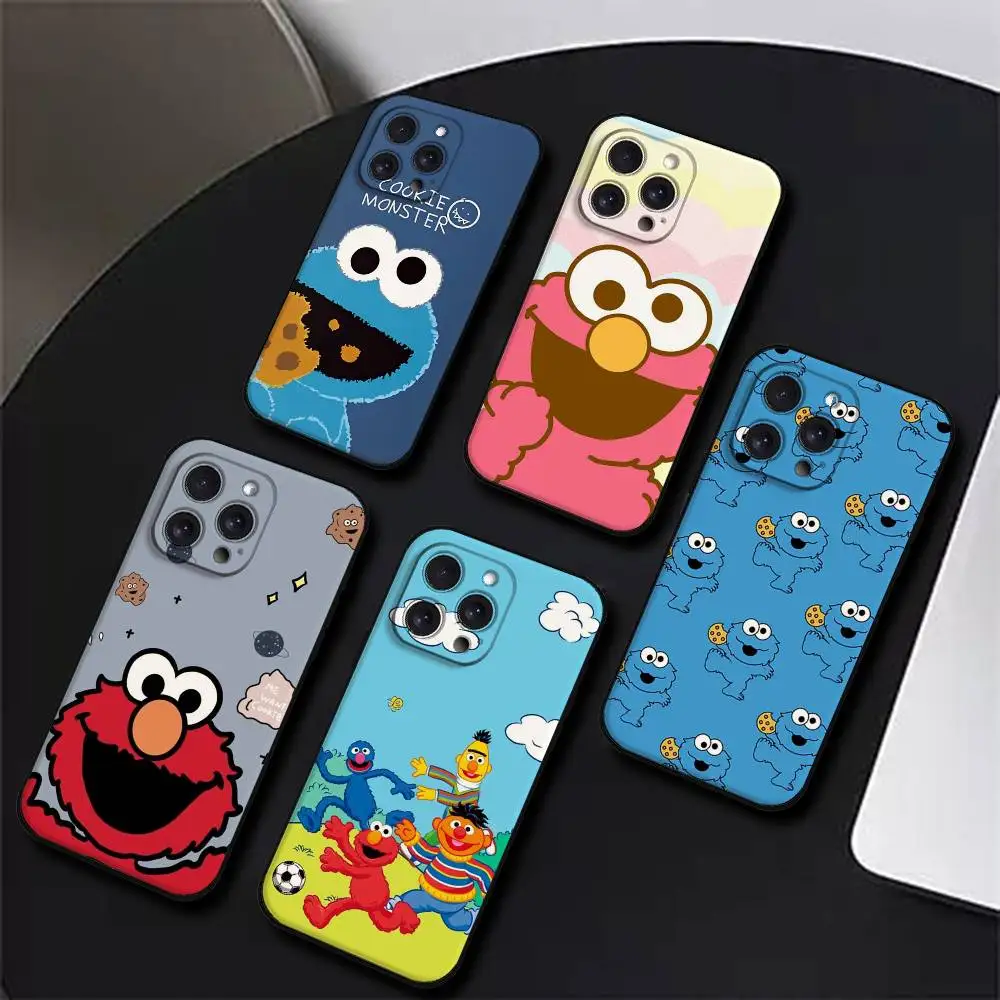S-Sesame S-Street Phone Case For IPhone 17 16 15 14 13 12 11 PRO MAX PLUS Mini TPU Soft To Skin-friendly Case