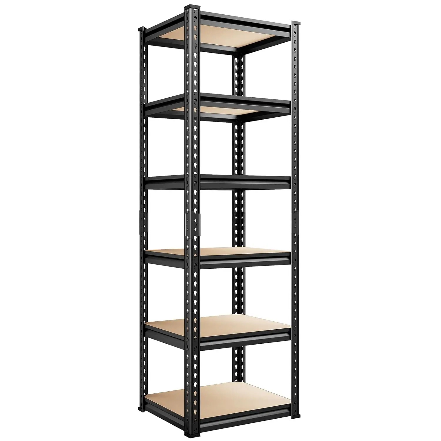 

6 Tier Heavy Duty Metal Storage Shelves Adjustable 2250LBS Garage Pantry Kitchen 16x16x72, Customized