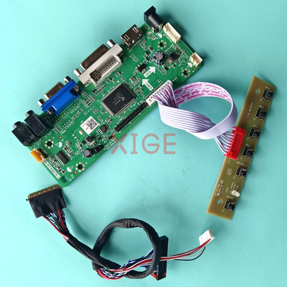 

Kit DIY Driver Controller Board For B121EW09 V.0 B121EW09 V.1 12.1" 1280x800 HDMI-Compatible Laptop Screen 40-Pin LVDS VGA DVI