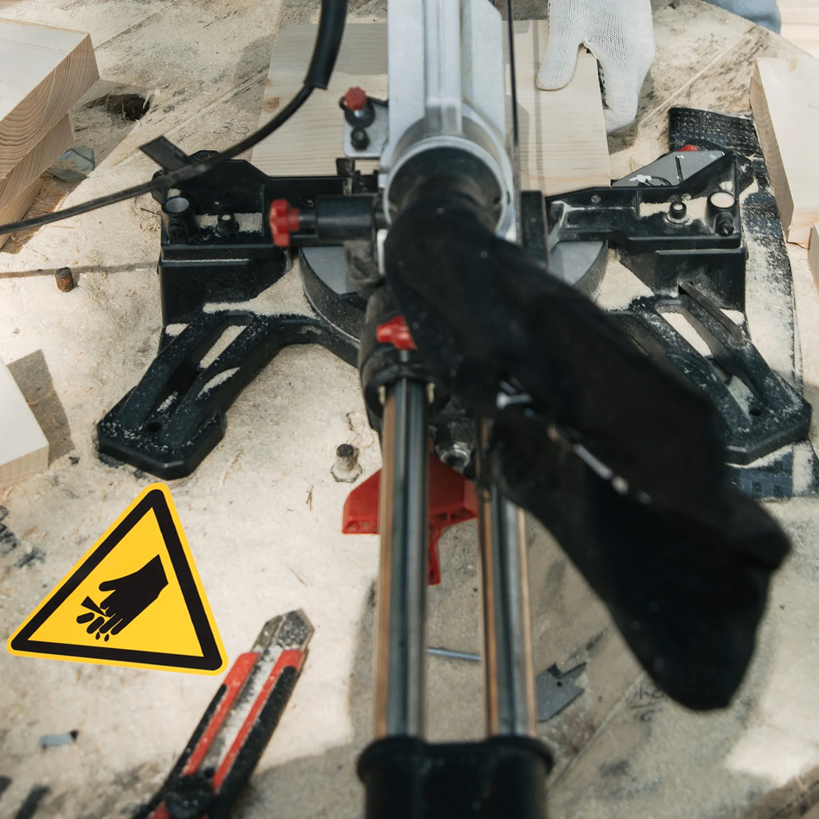 3 Pcs Anti-cutting Sticker Self Adhesive Warning Sign Safety Stickers for Adults Signs Aldult Caution