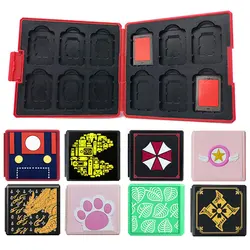 Portable 12 in 1 Game Cards Storage Case For Nintendo Switch Oled Box 3D Cartoon SD TF Memory Card Protective Cover Accessories