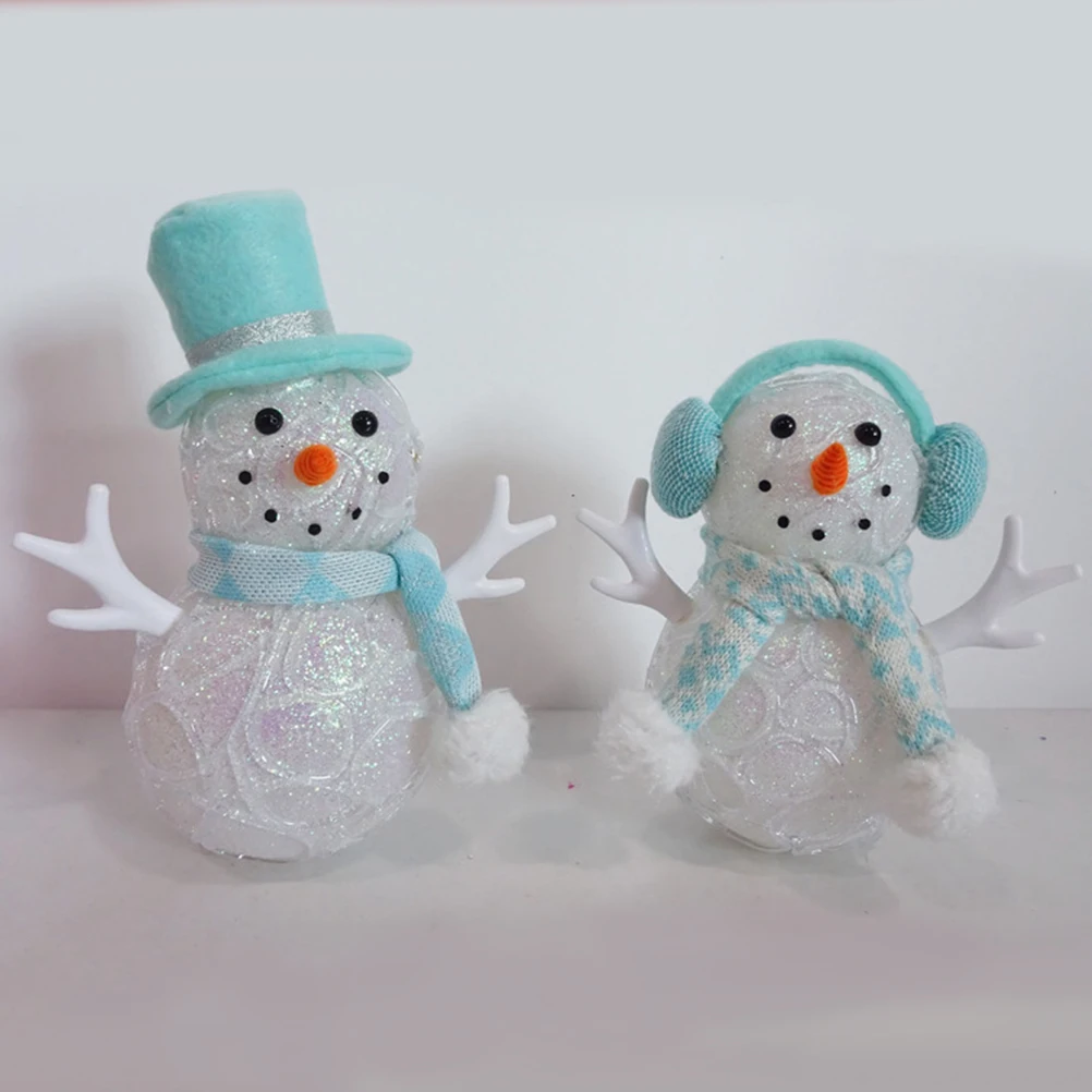 

Christmas Snowman LED Home Decor Bedside Decorative Light for Bedroom Office Table Gifts Home Decor Lamp Mini Desktop Lamp