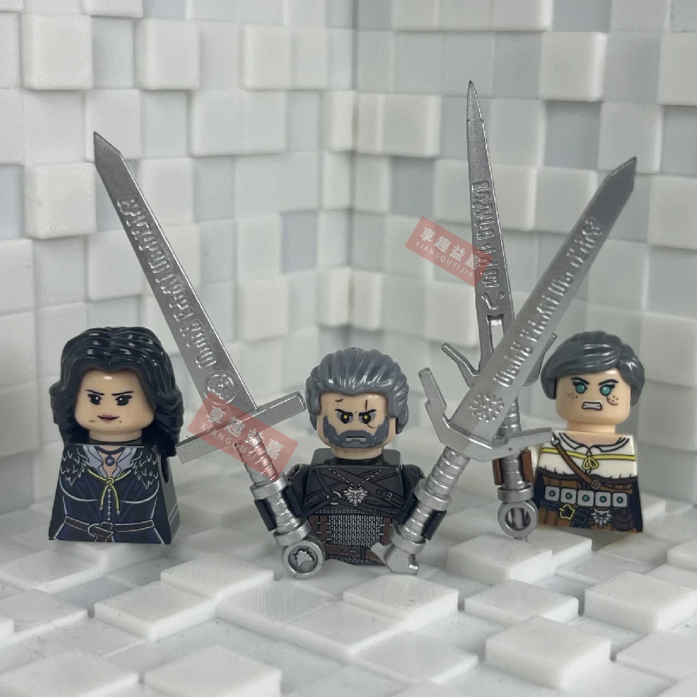 Juego Teleplay personaje de película bloques de construcción modelo ladrillos mini figuras de juguete de acción juguete para regalo para niños Geralt de Rivia