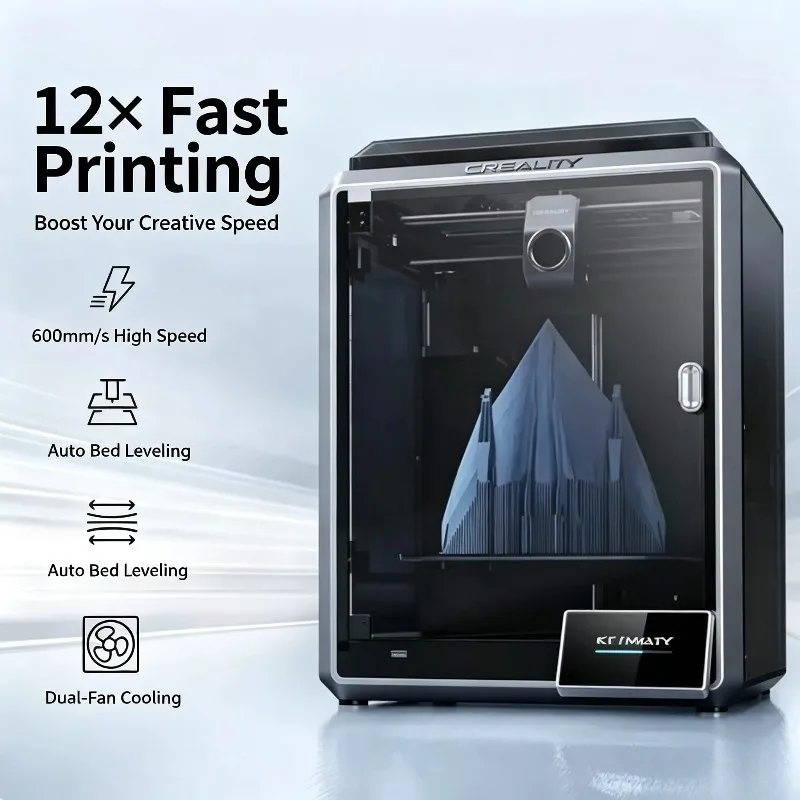 3D Printer  High-Speed (600mm/s) Dual Auto-Leveling High-Temperature High-Precision High-Flow 300x300x300mm 1 Year Lab