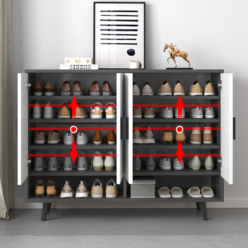 

Cream Style Accept Shoe Cabinet Multilayer Indoor Furniture Minimalism Luxury Shoe Cabinet Storage Custom Armario De Zapatos