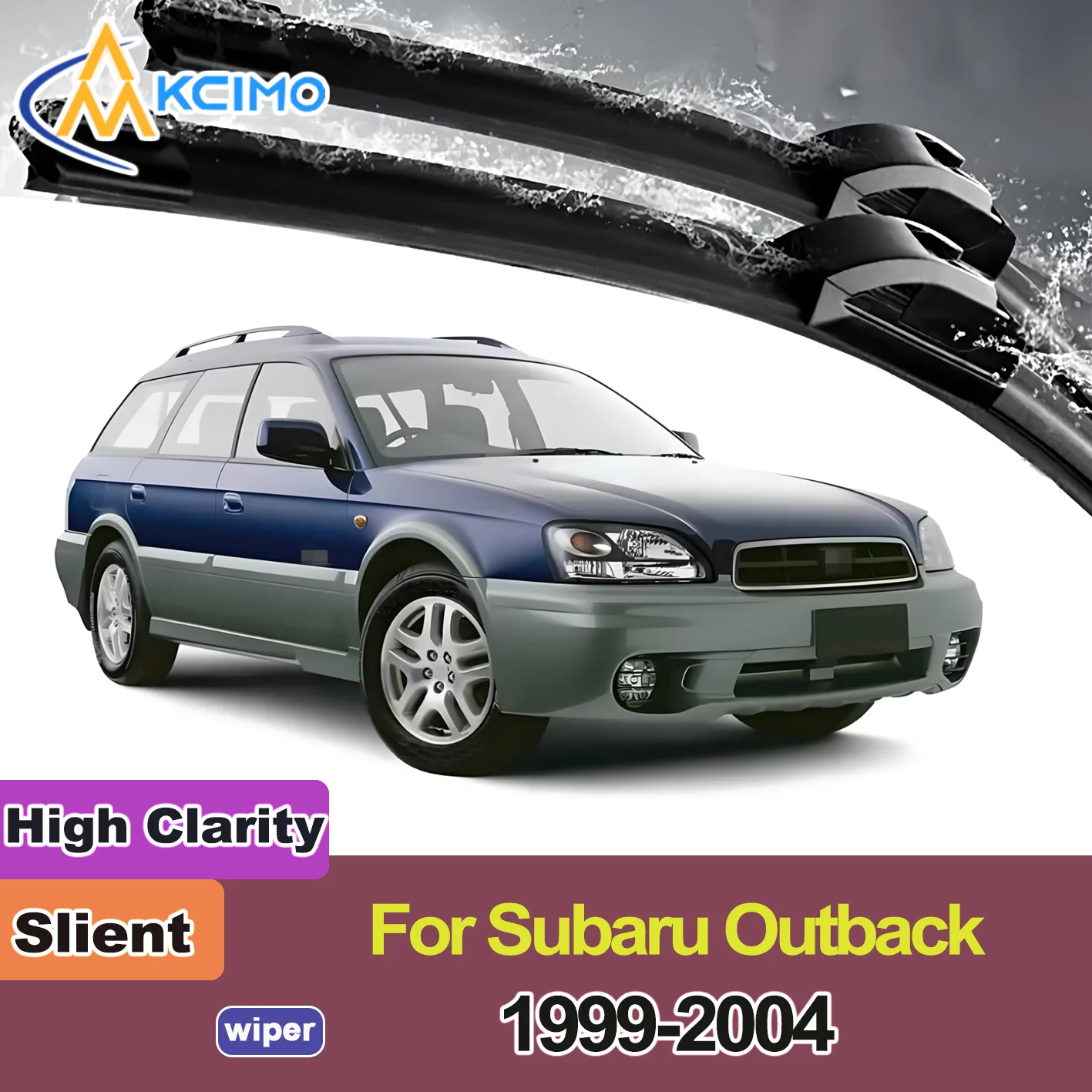 

2PCS New Front Windshield Wiper Blade for Subaru Outback BE/BH 1999-2004 Front Windshield Auto Wipers Blade Accessories 2004